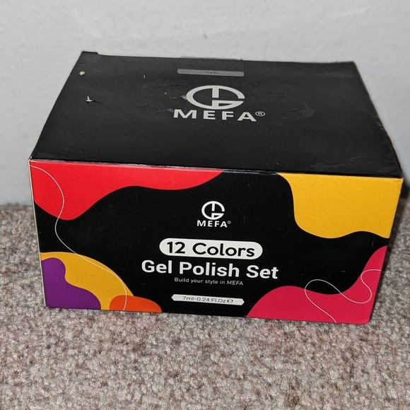 MEFA 12 Colors Gel Nail Polish Set Nail Art Manicure - Picture 2 of 7